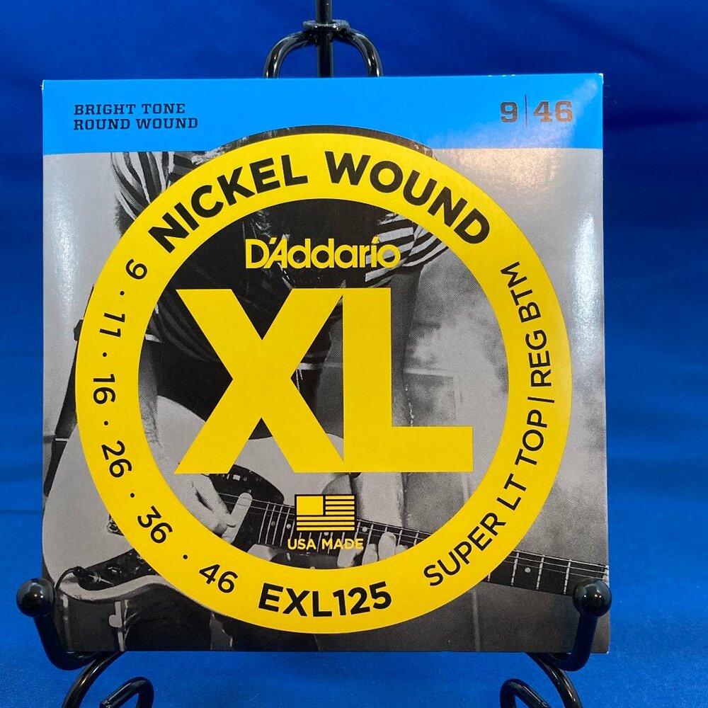 D'Addario EXL125 XL Nickel Electric Guitar Strings 9/46 Super Lt Top/Reg Btm